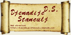 Đenadije Stančulj vizit kartica
